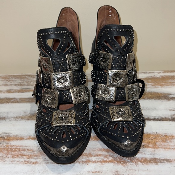 Jeffrey Campbell Wycliff Western Booties Size 8.5 - Picture 2 of 6